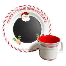 Ensemble de vaisselle Melamine Santa avec 2PCS (TZ6322)